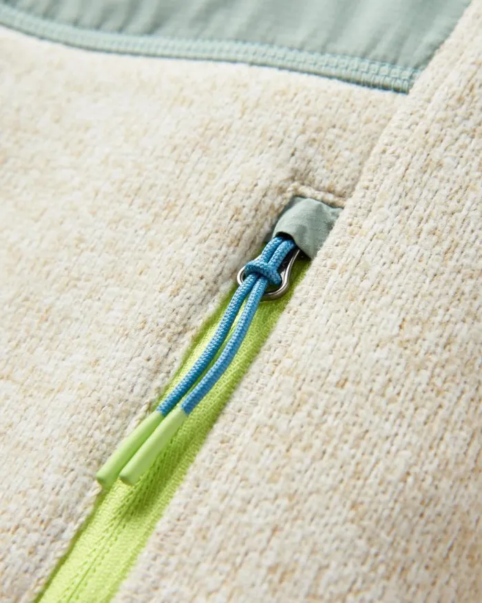 Women Tops Passenger Wilder Recycled Polartec Fleece Birch Marl Birch Marl
