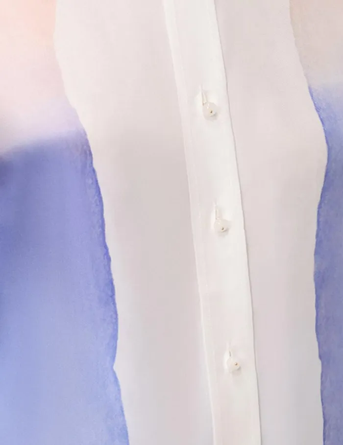Women Tops Zimmermann Natura Relaxed Shirt Blue Fields