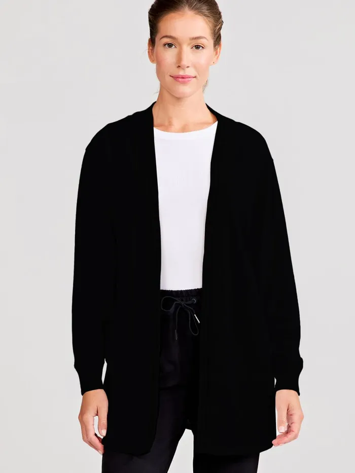 Women Varsity Letterman French Terry Cardigan Tasc Performance Lounge