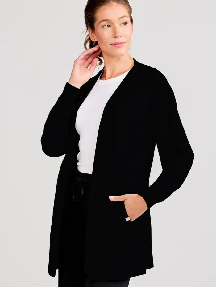 Women Varsity Letterman French Terry Cardigan Tasc Performance Lounge
