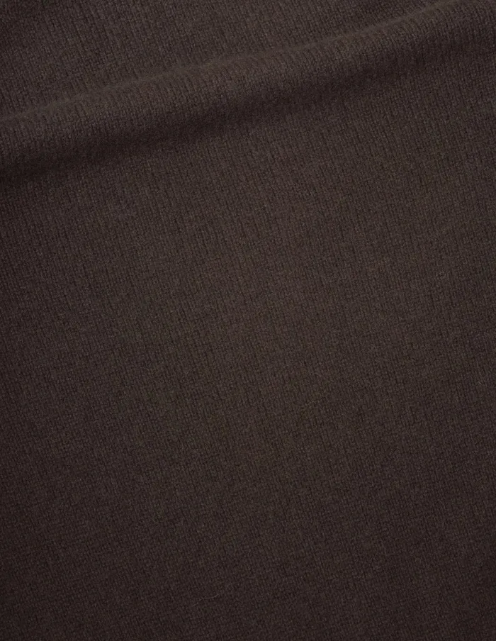 Women Wide Roll Neck Bitter Chocolate Margaret Howell Knitwear