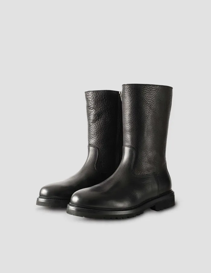 Women Zip Up Boot Black Margaret Howell Shoes