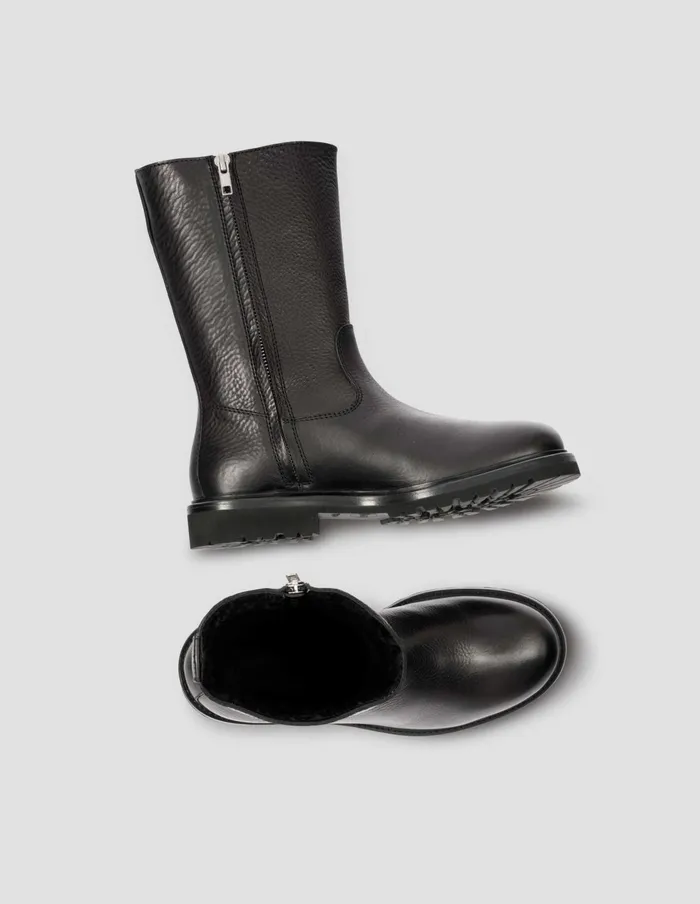 Women Zip Up Boot Black Margaret Howell Shoes