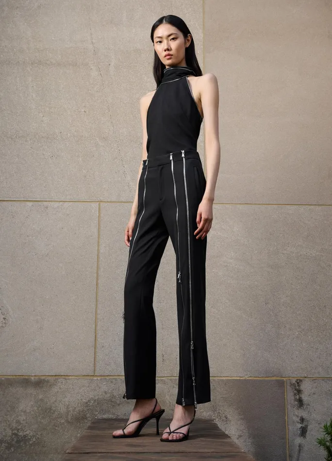 Women Zippered Tailored Trousers MONSE Bottoms