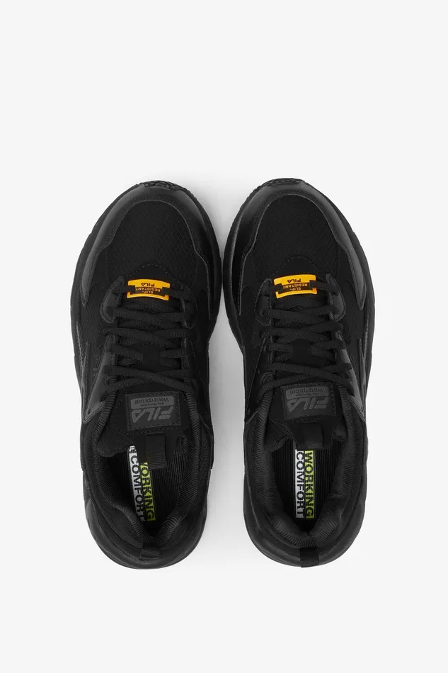 Work Shoes Women Fila Memory Lateshift Sr Wp 001 Black Black Black