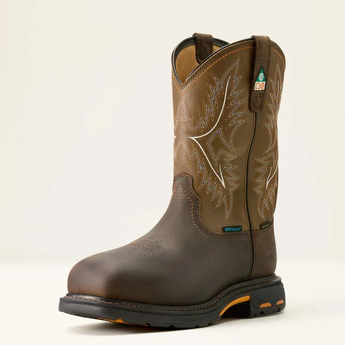 WorkHog CSA Waterproof Insulated Composite Toe Work Boot Bruin Brown Men Ariat Work Boots WorkHog CSA Waterproof Insulated Composite Toe Work Boot Bruin Brown Men Ariat Work Boots