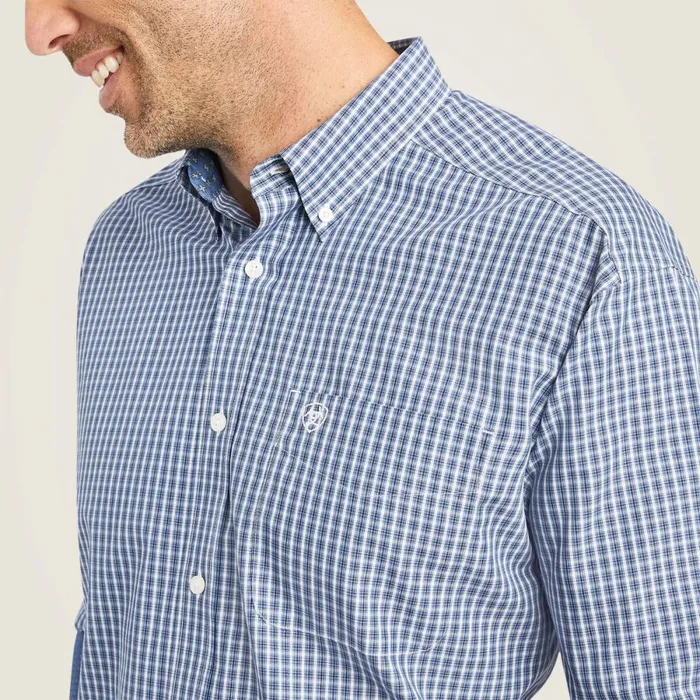 Wrinkle Free Ellison Classic Fit Shirt True Navy Men Ariat Button Down Shirts Wrinkle Free Ellison Classic Fit Shirt True Navy Men Ariat Button Down Shirts