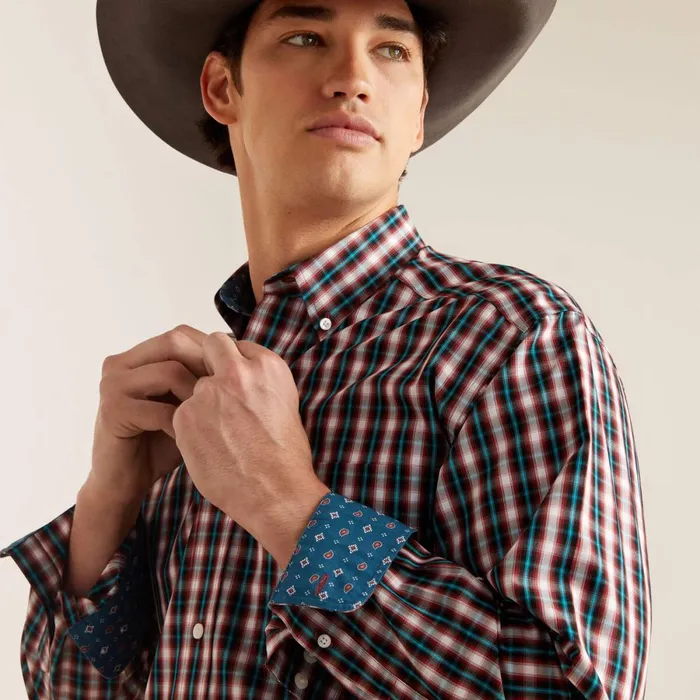 Wrinkle Free Gatlin Fitted Shirt White Men Ariat Button Down Shirts Wrinkle Free Gatlin Fitted Shirt White Men Ariat Button Down Shirts