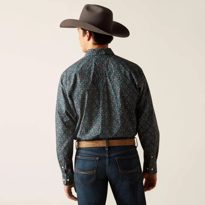 Wrinkle Free Gryffin Classic Fit Shirt Black Men Ariat Button Down Shirts Wrinkle Free Gryffin Classic Fit Shirt Black Men Ariat Button Down Shirts