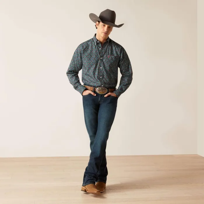Wrinkle Free Gryffin Classic Fit Shirt Black Men Ariat Button Down Shirts Wrinkle Free Gryffin Classic Fit Shirt Black Men Ariat Button Down Shirts