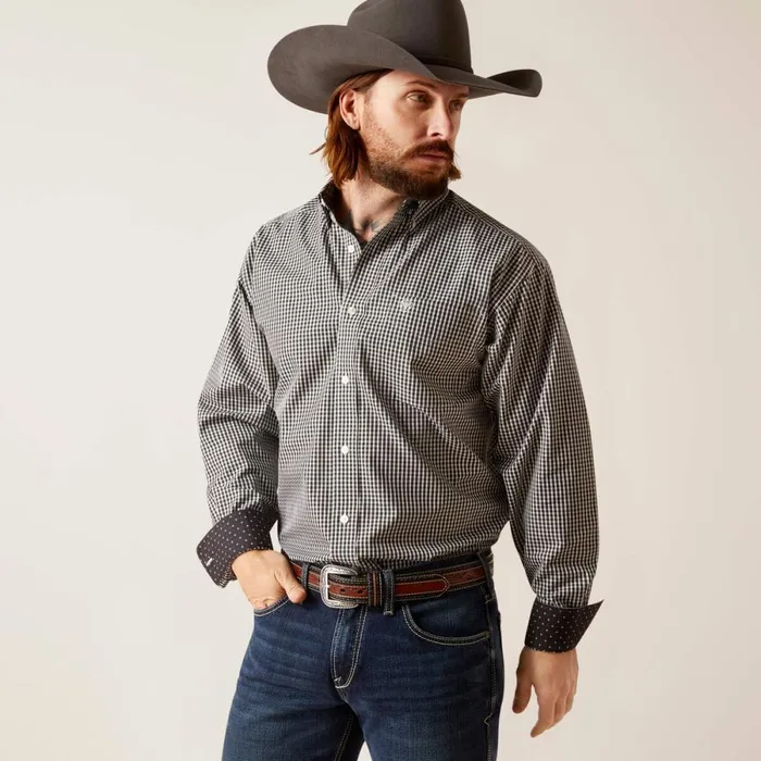 Wrinkle Free Ved Classic Fit Shirt White Men Ariat Button Down Shirts