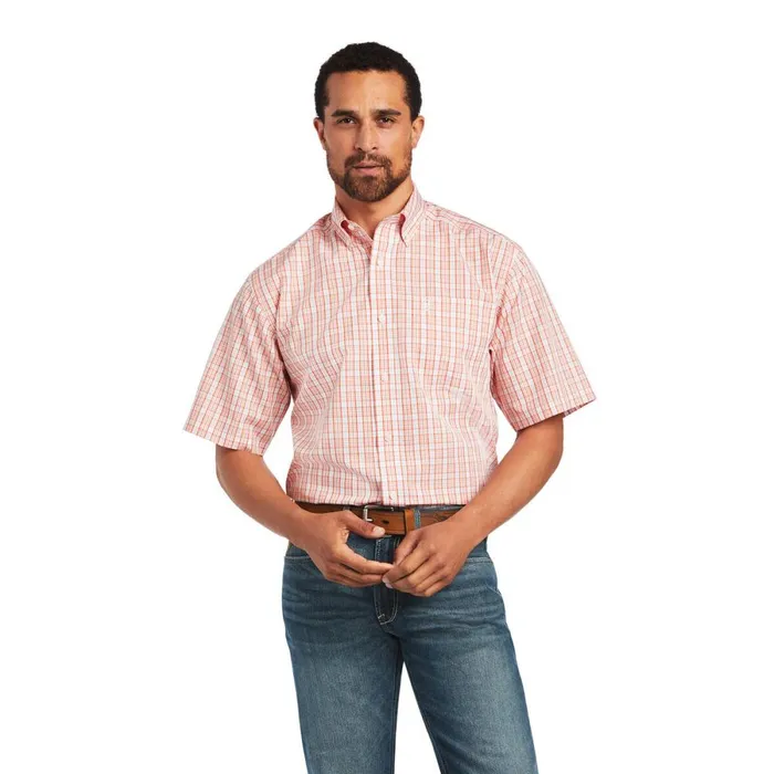 Wrinkle Free Yan Classic Fit Shirt White Men Ariat Button Down Shirts