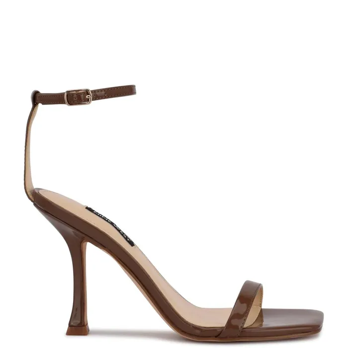Yess Ankle Strap Sandals New Maple Patent Women Nine West Heeled